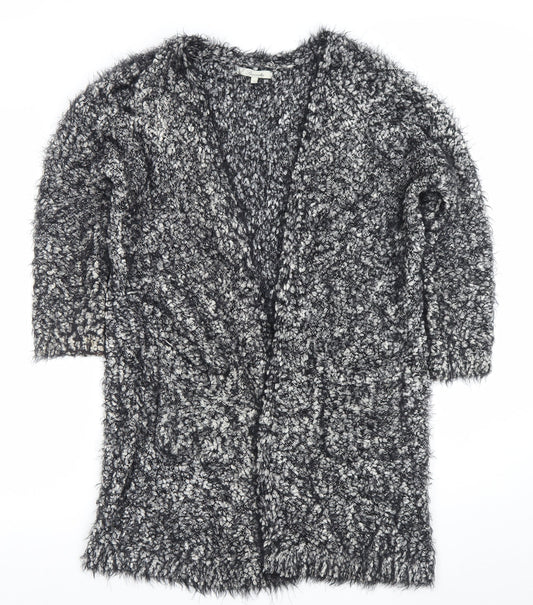 Womens UK Size S Peacocks Grey Cardigan Jumper