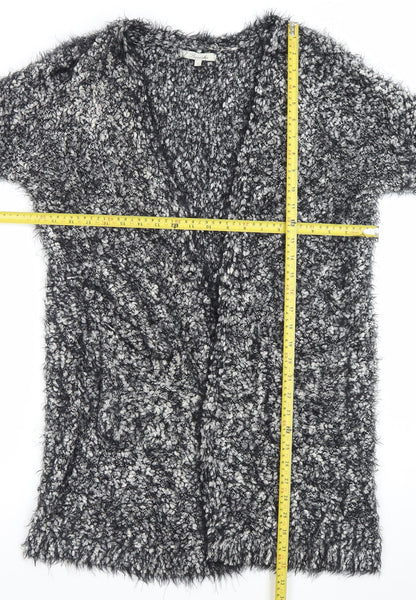 Womens UK Size S Peacocks Grey Cardigan Jumper