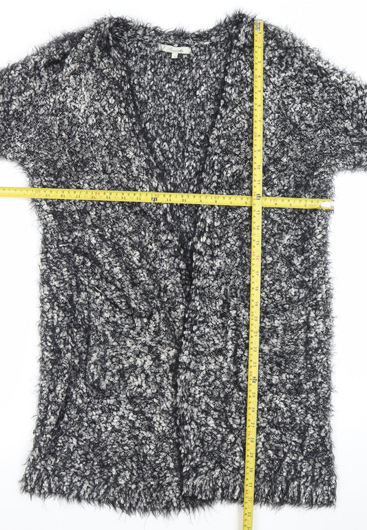 Womens UK Size S Peacocks Grey Cardigan Jumper