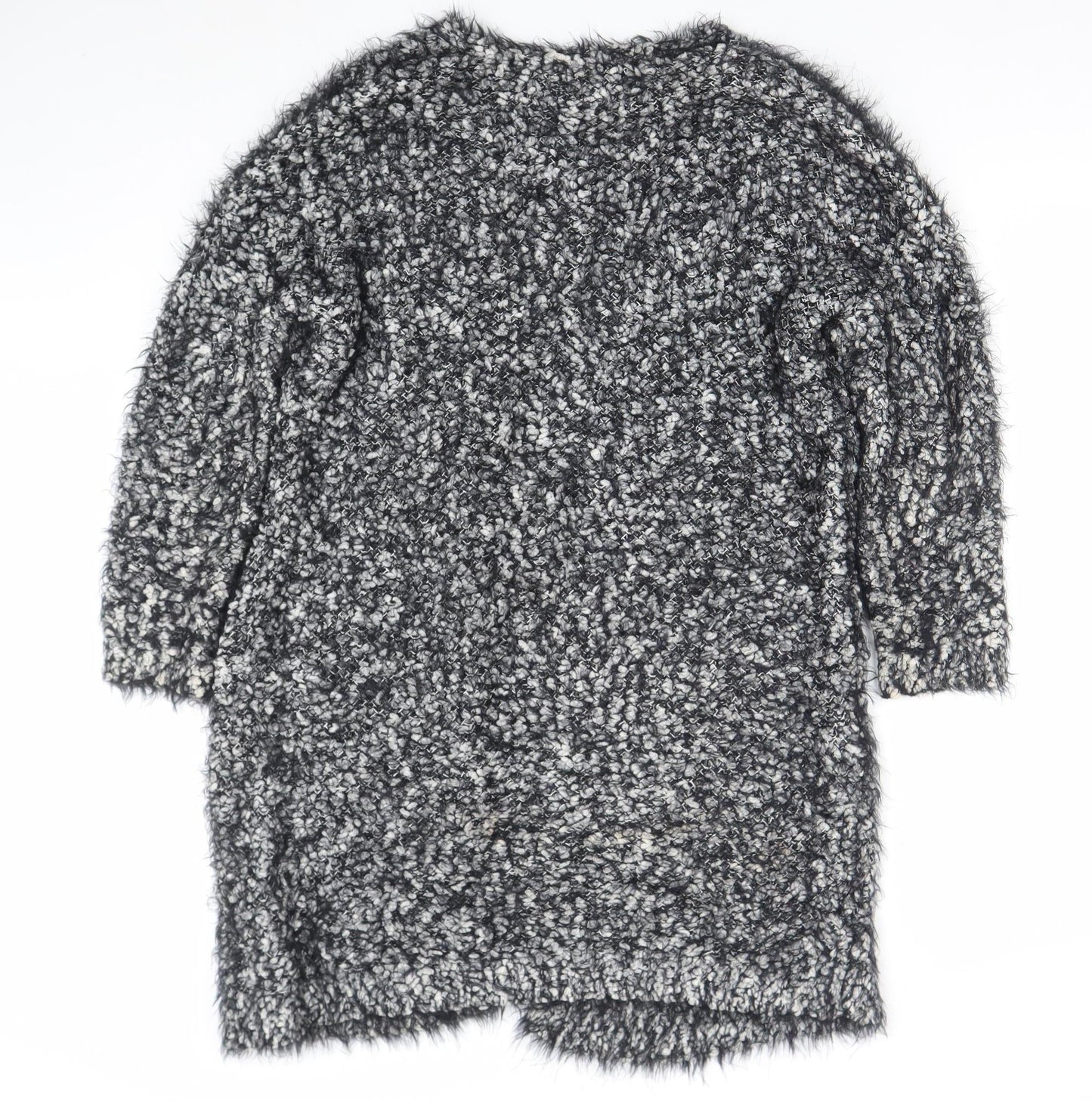 Womens UK Size S Peacocks Grey Cardigan Jumper