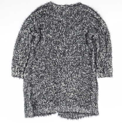 Womens UK Size S Peacocks Grey Cardigan Jumper