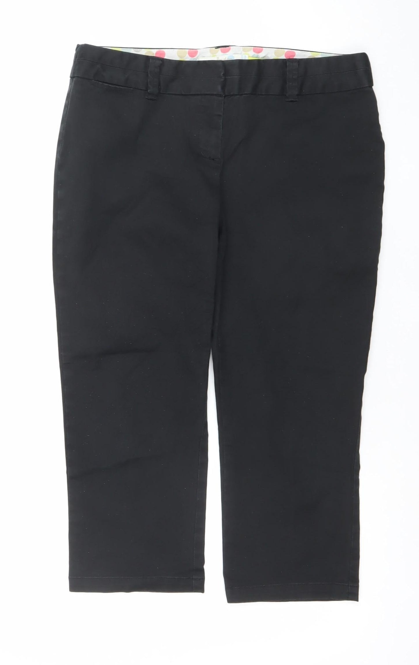 Womens UK Size 12 Boden Regular Fit Straight Black Jeans