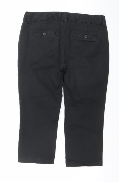 Womens UK Size 12 Boden Regular Fit Straight Black Jeans