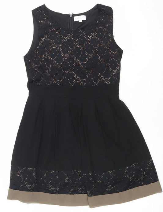 Womens UK Size 10 Apricot Fit & Flare Dress