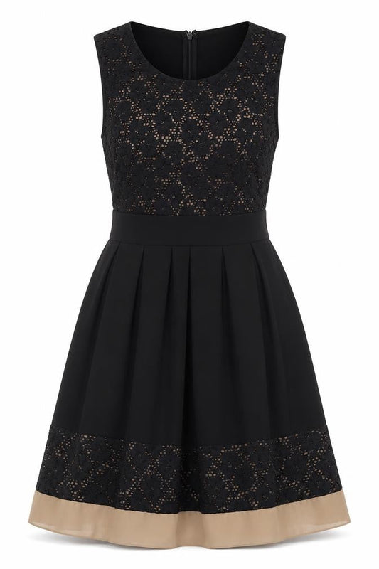 Womens UK Size 10 Apricot Fit & Flare Dress
