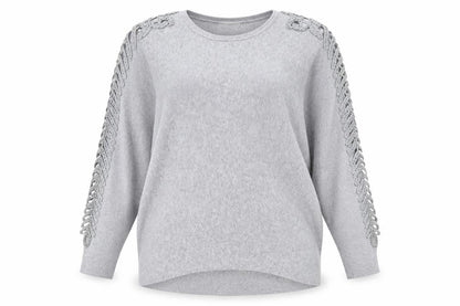 Womens UK Size One Size HC LOCRINE Grey Tunic Blouse