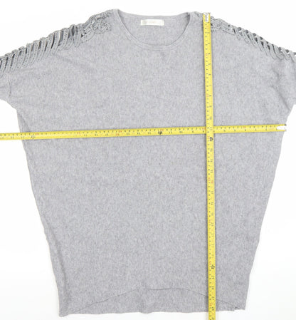 Womens UK Size One Size HC LOCRINE Grey Tunic Blouse