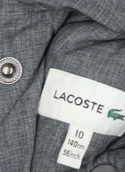 Lacoste Boys Black Star Wars Hooded Puffer Jacket 10 Years Insulated Winter Coat