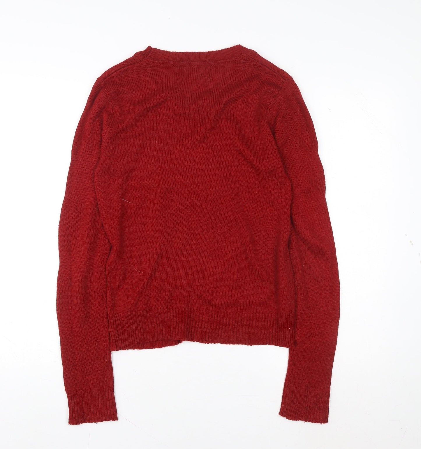 Womens UK Size S Louche Red Pullover Jumper