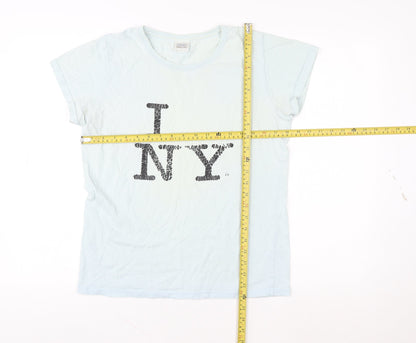 Womens UK Size M Gildan White Basic T-Shirt