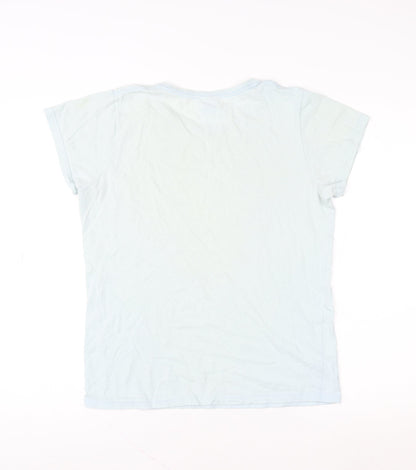 Womens UK Size M Gildan White Basic T-Shirt