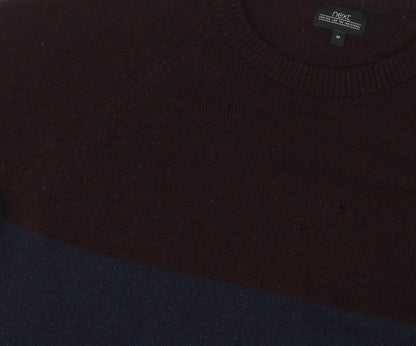Next Men's Multicoloured Crew Neck Wool Blend Jumper Size M