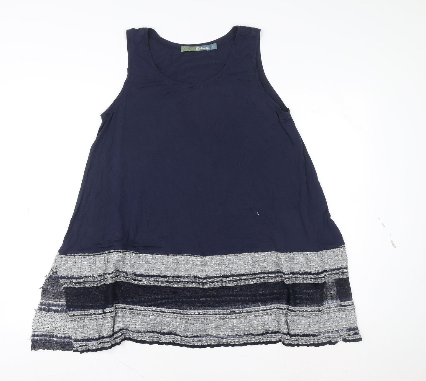 Womens UK Size S Bohemia Blue Tunic Tank