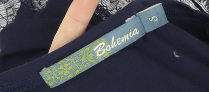 Womens UK Size S Bohemia Blue Tunic Tank