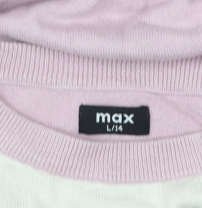 Womens UK Size 14 Max Purple Pullover Jumper