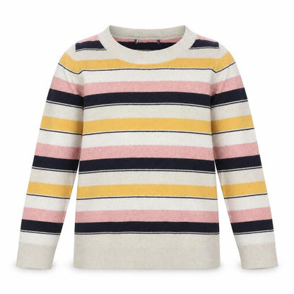 Next Girls Multicoloured Striped Knit Pullover Sweatshirt - Size 8 Years