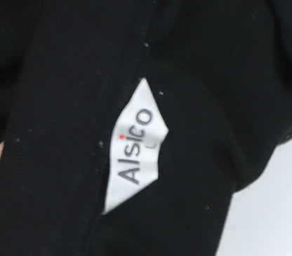 Alsico Men’s Black DHL Logo Short Sleeve Work Polo Shirt L