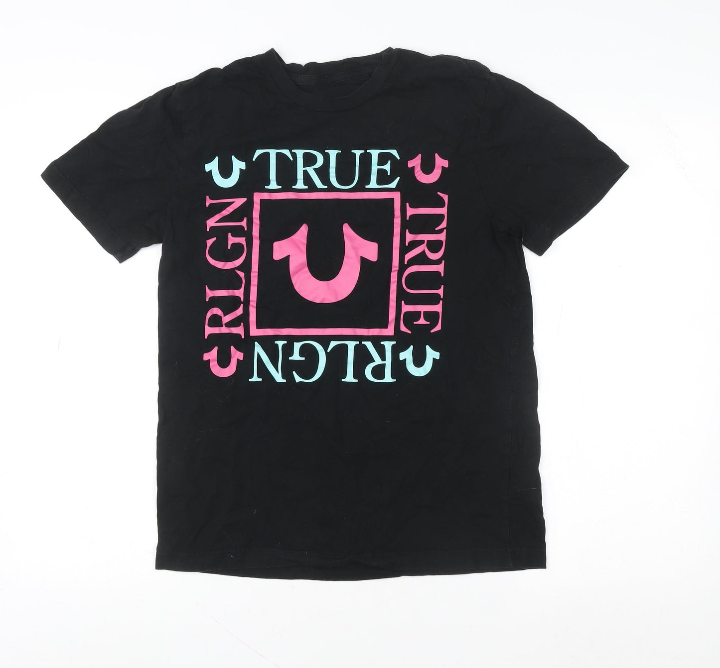 Womens UK Size S True Religion Black Basic T-Shirt