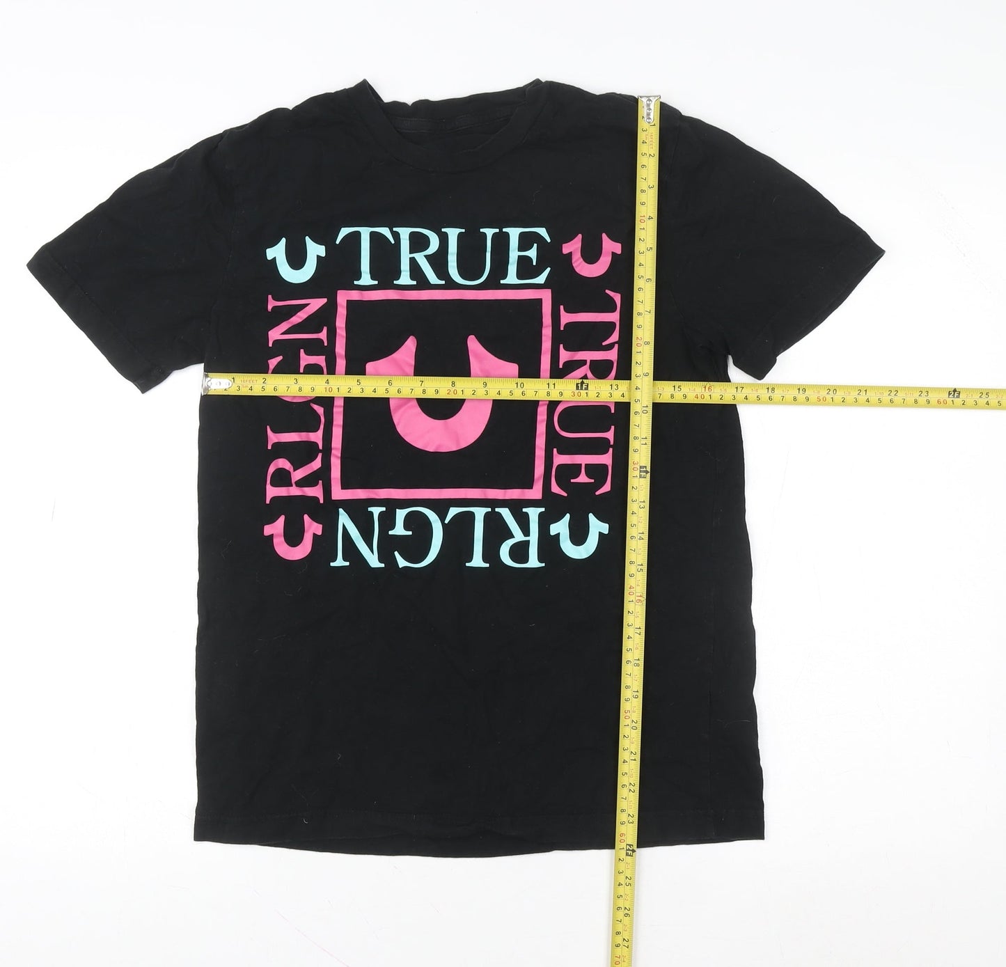 Womens UK Size S True Religion Black Basic T-Shirt