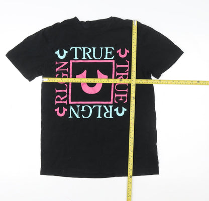 Womens UK Size S True Religion Black Basic T-Shirt