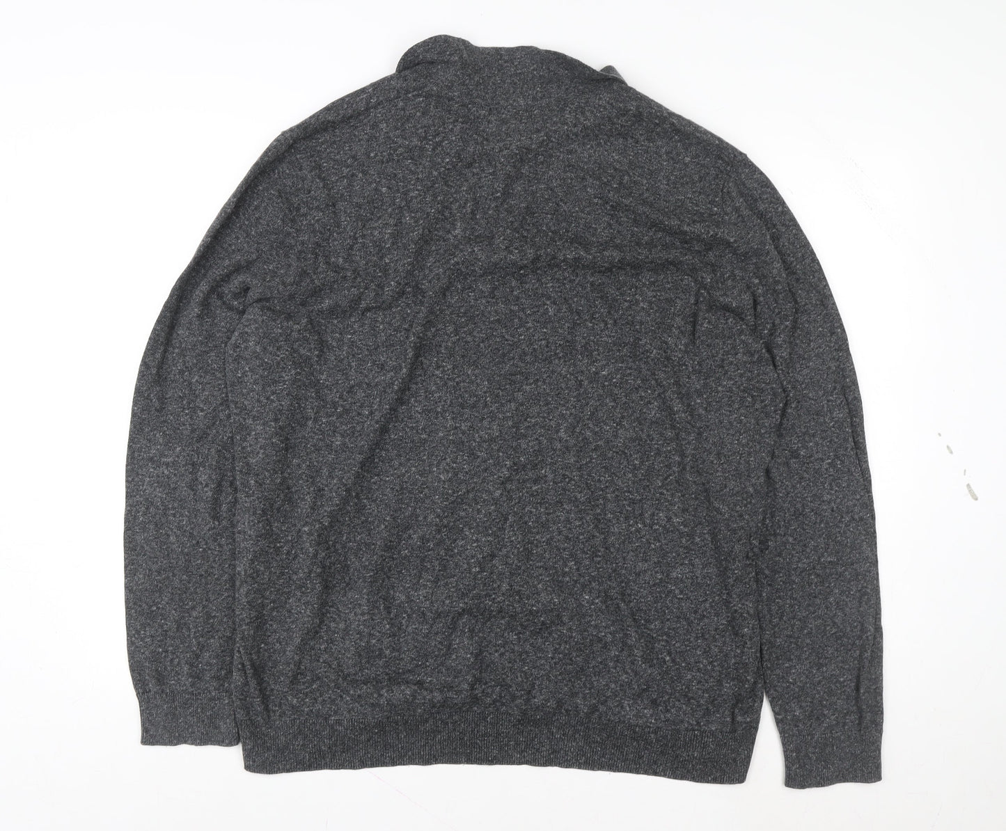 Burton Menswear London Men’s Grey Collared Pullover Jumper 2XL