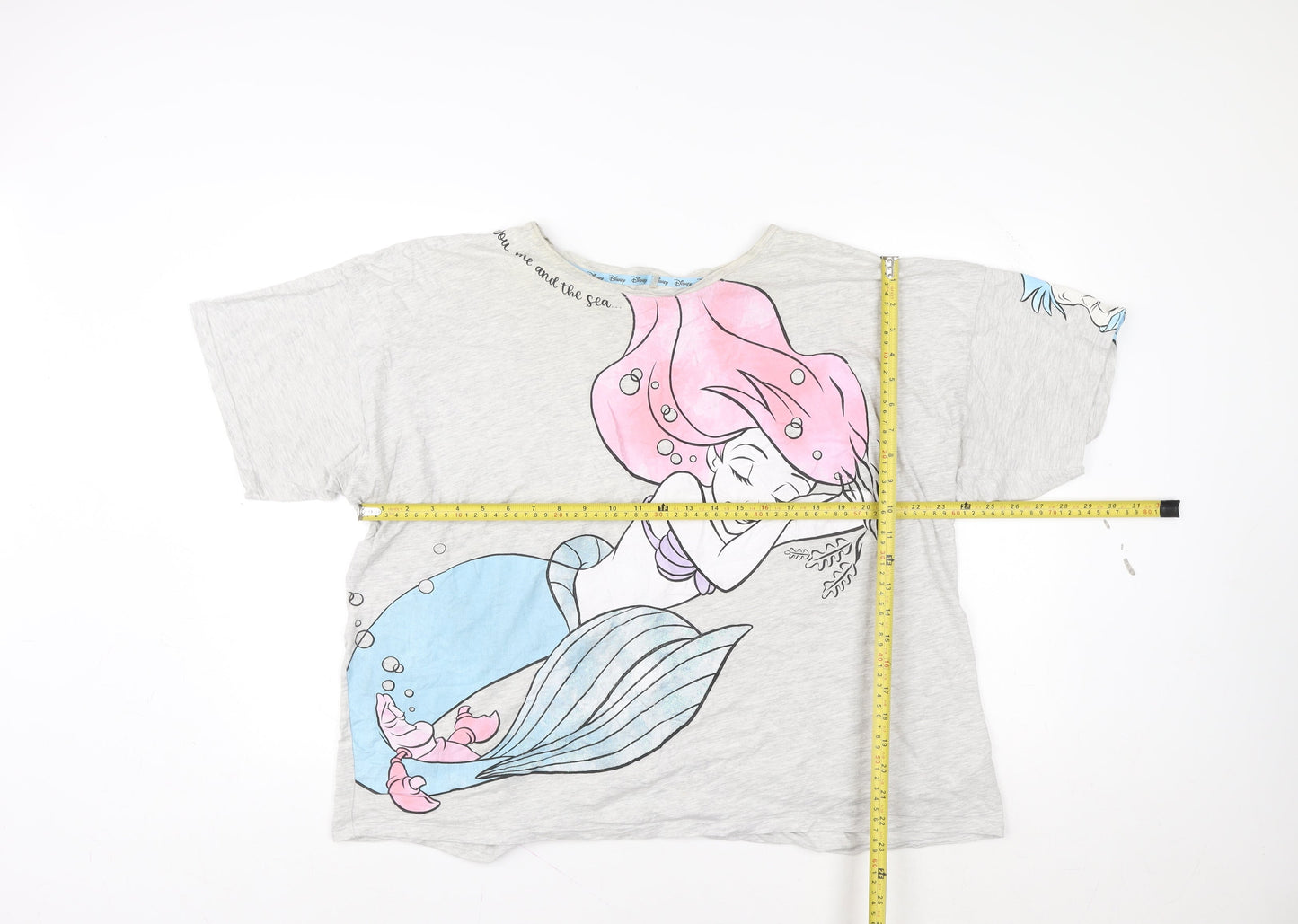 Disney Ariel Grey T-Shirt Nightshirt Women’s Size 16-18 by George