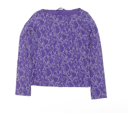 Womens UK Size 16 Marks and Spencer Purple Basic T-Shirt