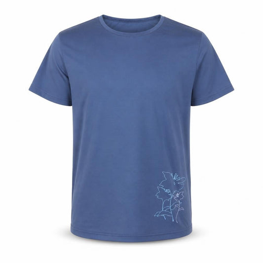 Front view of Peter Storm boys’ blue short sleeve crew neck polyester active t-shirt 10 years