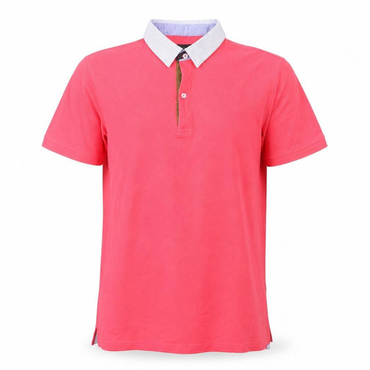 Unisex Adults UK Size L Massimo Dutti Pink Basic Polo