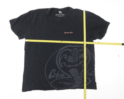 Mens UK Size L Cobra Kai Black  T-Shirt