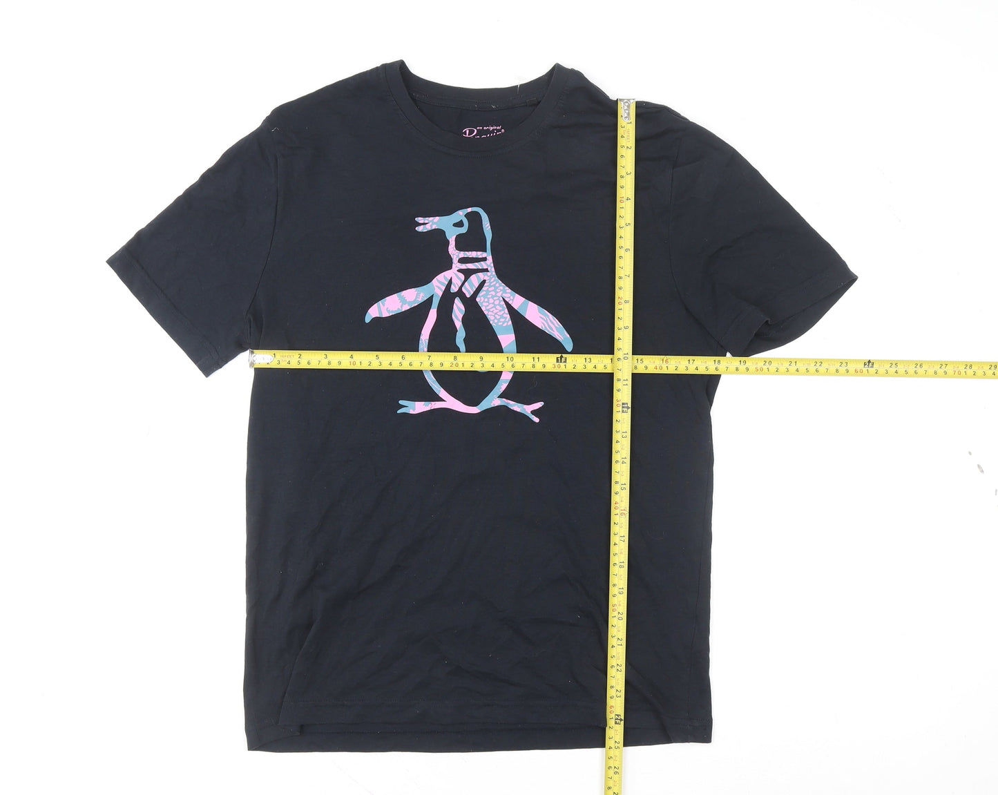 Womens UK Size M Original Penguin Black Basic T-Shirt