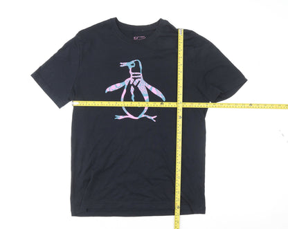 Womens UK Size M Original Penguin Black Basic T-Shirt