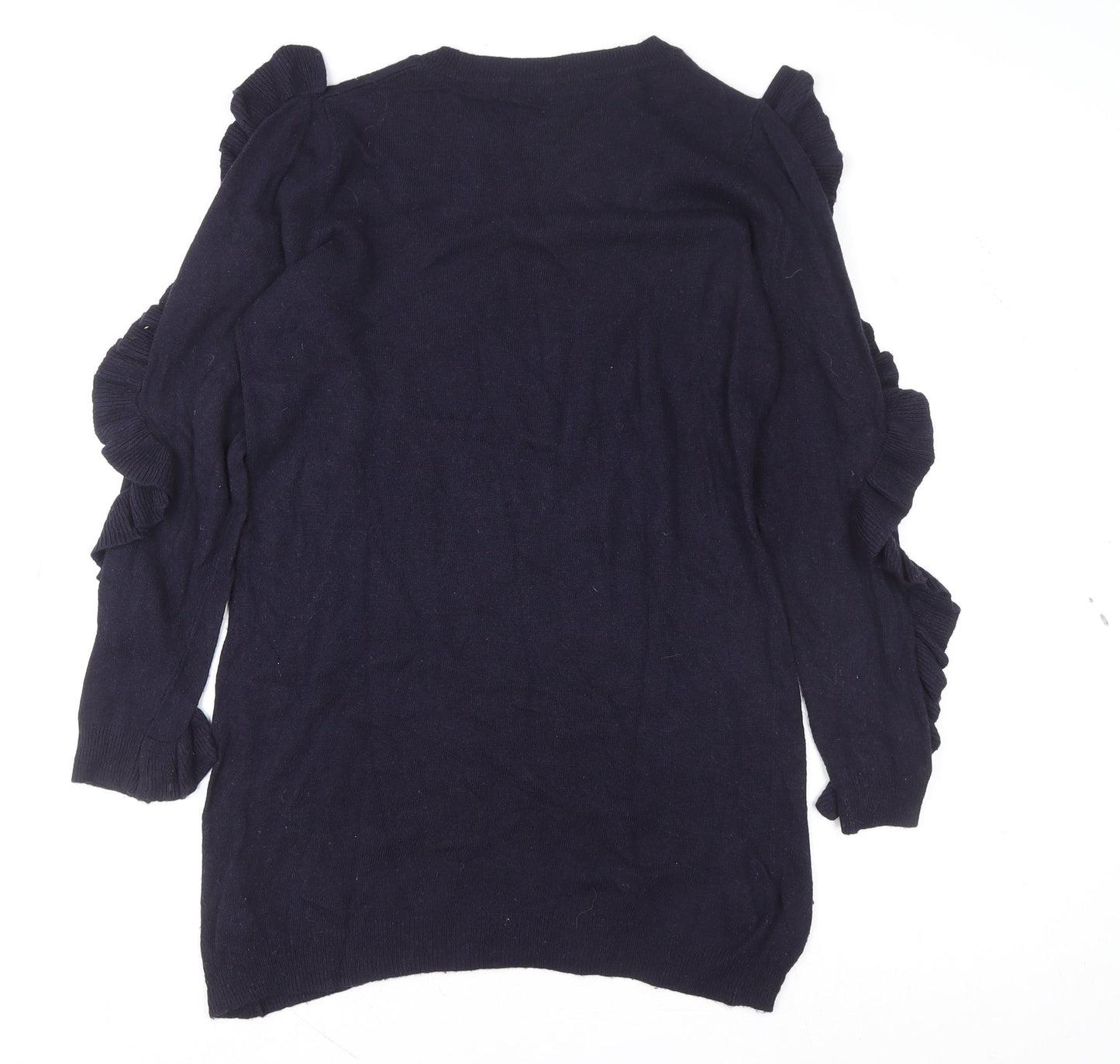 Womens UK Size 12 Marks and Spencer Blue Basic Blouse