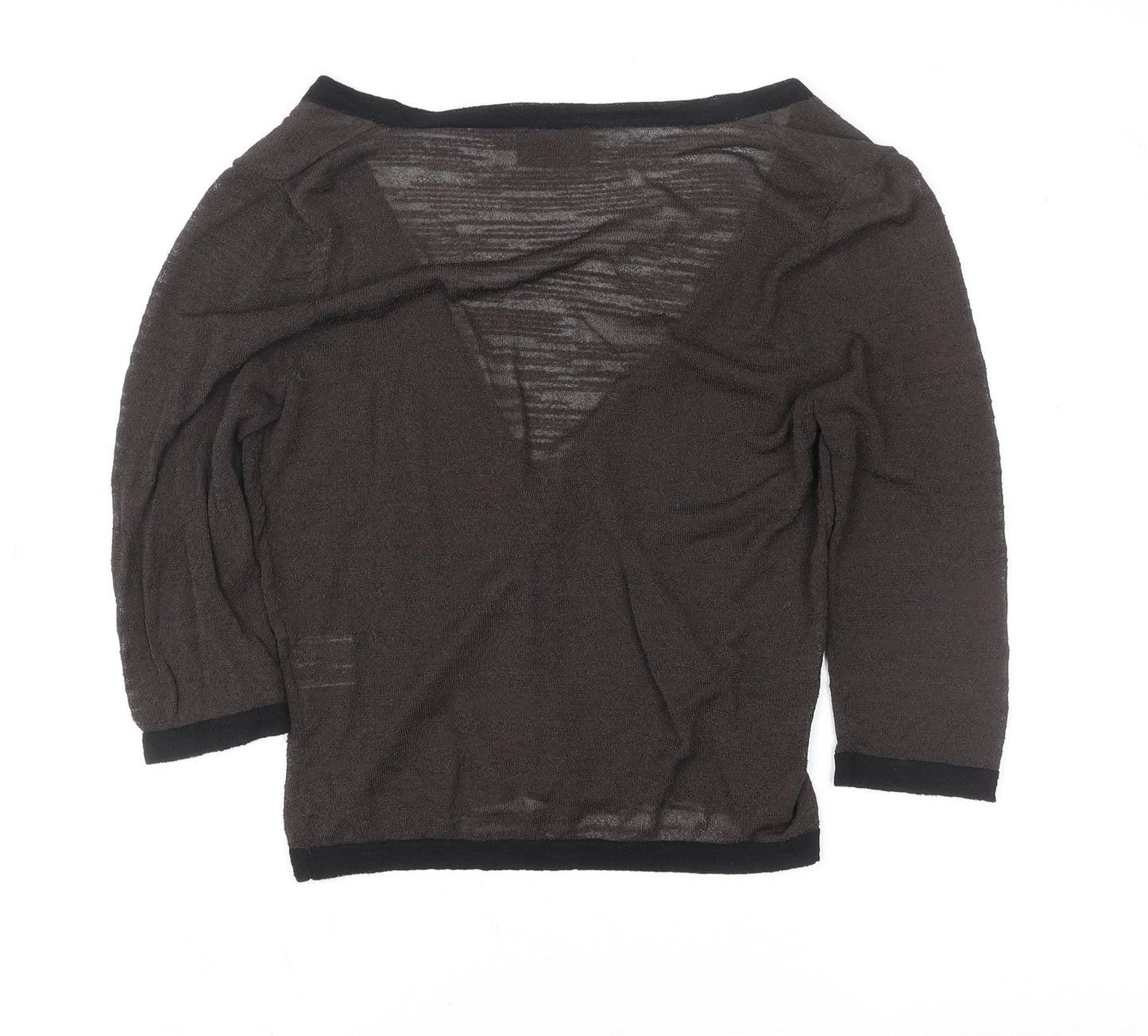 Womens UK Size 10 Alex & Co. Brown Cardigan Blouse
