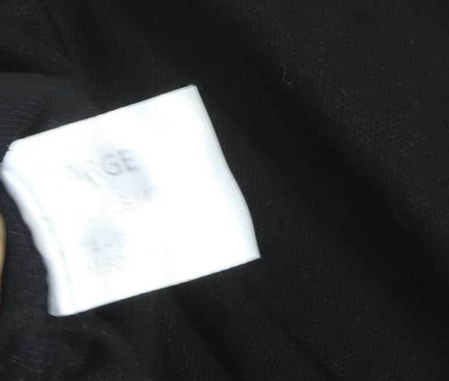 Alsico Men's Black Short Sleeve Work Polo Shirt L With DHL Logo