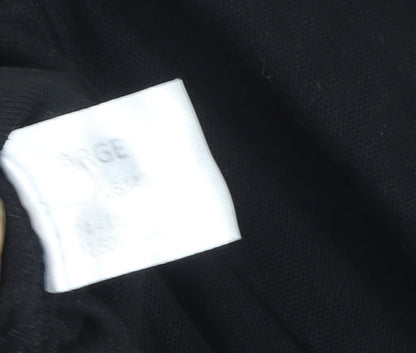 Alsico Men's Black Short Sleeve Work Polo Shirt L With DHL Logo