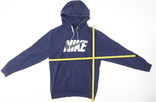 Mens UK Size S Nike Blue Pullover Hoodie
