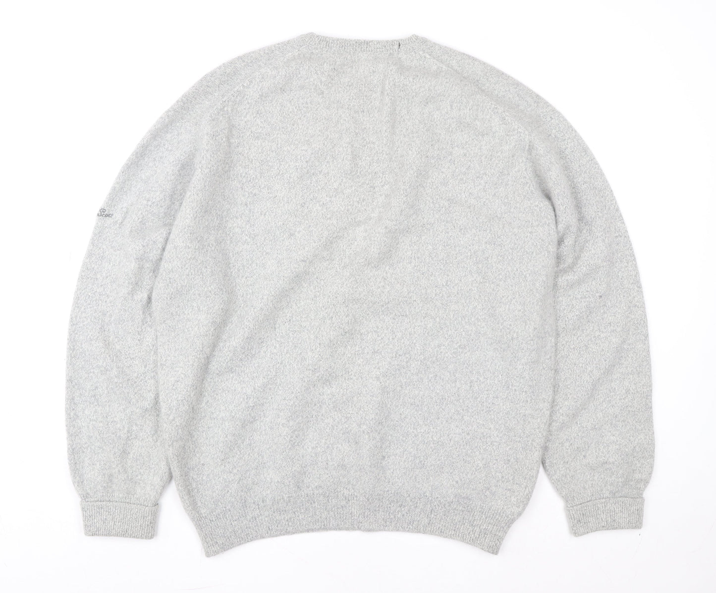 Pringle Men’s Grey Wool Angora Crew Neck Pullover Jumper L