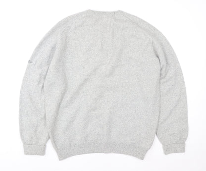 Pringle Men’s Grey Wool Angora Crew Neck Pullover Jumper L