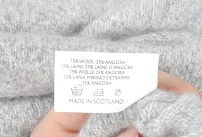 Pringle Men’s Grey Wool Angora Crew Neck Pullover Jumper L