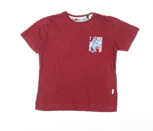 Boys UK Size XL HYWR Red Basic T-Shirt