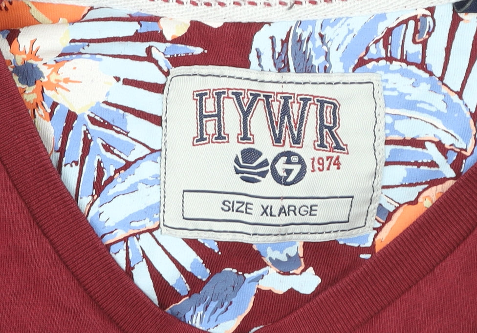 Boys UK Size XL HYWR Red Basic T-Shirt