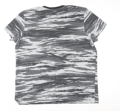 Adidas Men's Grey Camouflage 2XL Sports Essentials T-Shirt
