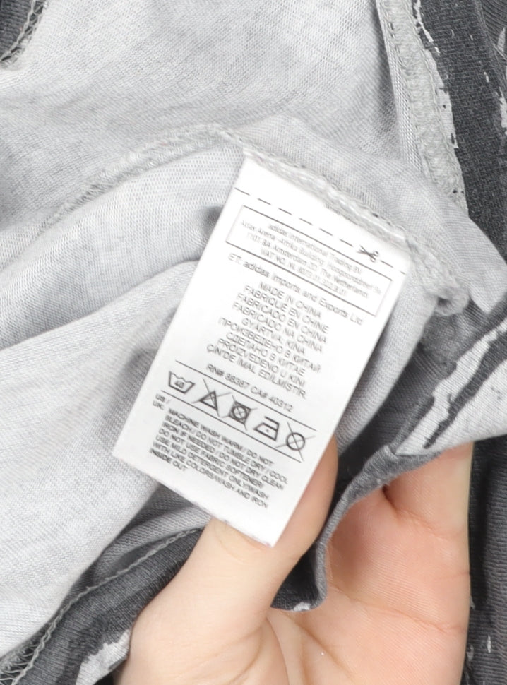 Adidas Men's Grey Camouflage 2XL Sports Essentials T-Shirt