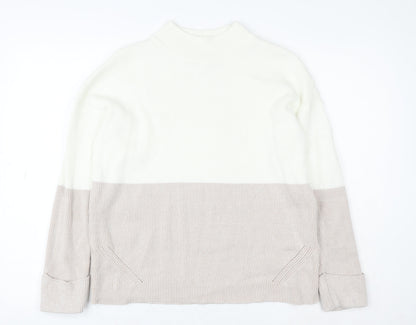 Womens UK Size S Paul Costelloe Living Beige Pullover Sweatshirt
