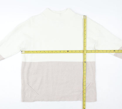 Womens UK Size S Paul Costelloe Living Beige Pullover Sweatshirt