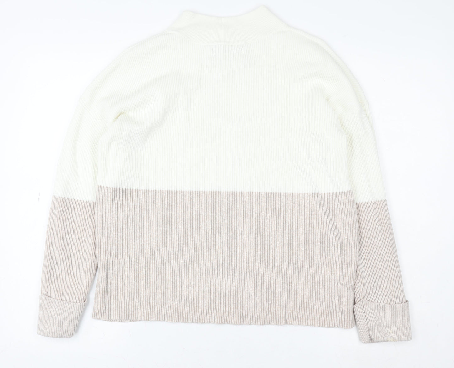 Womens UK Size S Paul Costelloe Living Beige Pullover Sweatshirt