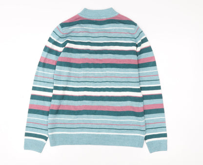Womens UK Size S ISLE Multicoloured Pullover Jumper