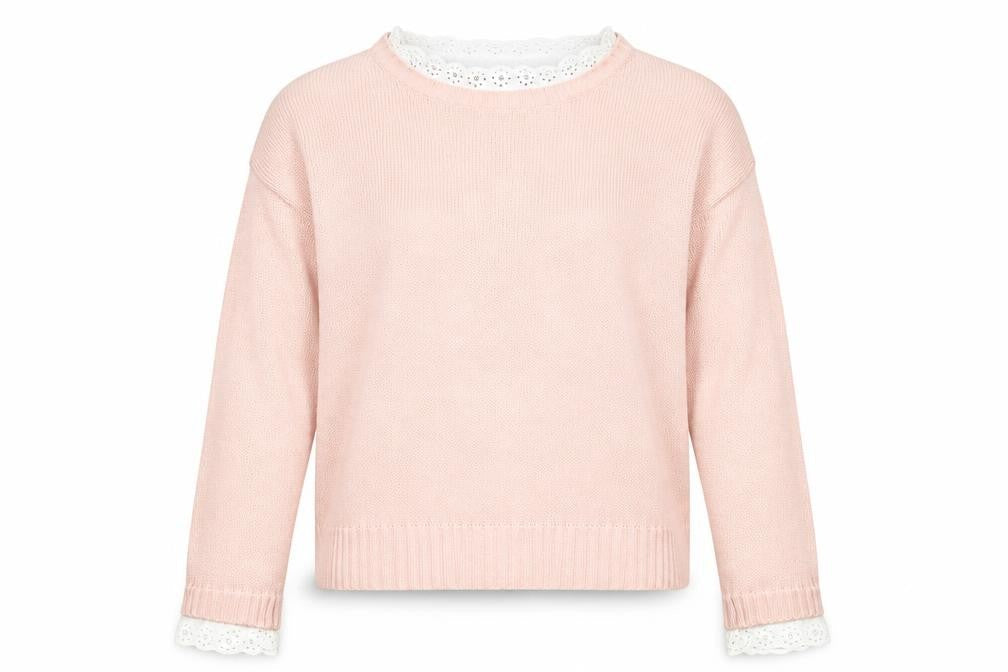 Womens UK Size S Brave Soul Pink Pullover Jumper
