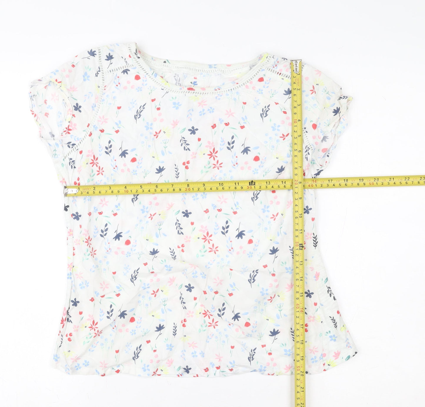 Womens UK Size 12 Faithful & True Multicoloured Tunic Blouse